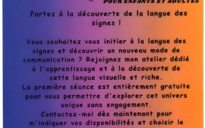 Signes Art : Atelier de la langue des signes