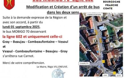 Info arrêt de bus